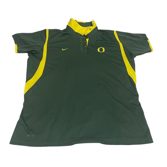Nike Other - Nike Oregon Ducks Shirt Green Boys‎ Lightweight Embroidered Logo Athletic Wear